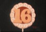 8516 Sweet 16 Lacy Round Chocolate Candy Lollipop Mold